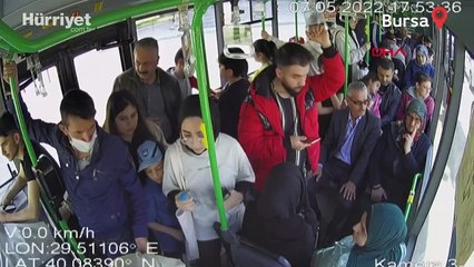 Otobüs şoförü rahatsızlanan yolcuyu hastaneye yetiştirdi