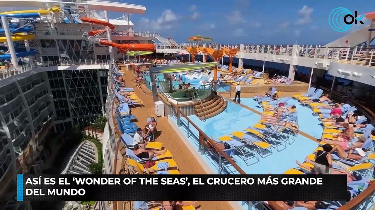 ASÍ ES EL ‘WONDER OF THE SEAS’, EL CRUCERO MÁS GRANDE DEL MUNDO
