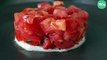 Tartare de tomates/basilic sur lit de mozzarella