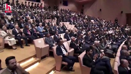 Erdoğan konuşurken, Bakan Nureddin Nebati'nin hali olay oldu