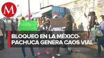 Familiares de personas detenidas bloquean la autopista México-Pachuca