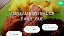 Agneau rôti sauce barbecue