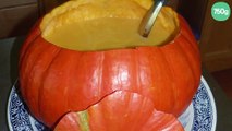 Velouté de courge au foie gras