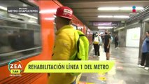 Así avanza la rehabilitación de la Línea 1 del Metro de la CDMX