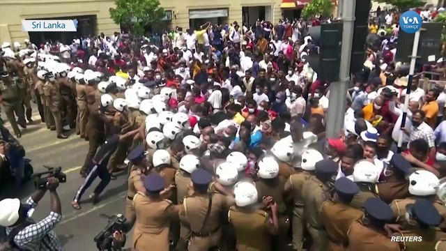 Sri Lanka'da Hükümet Karşıtı Protestoya Baskın