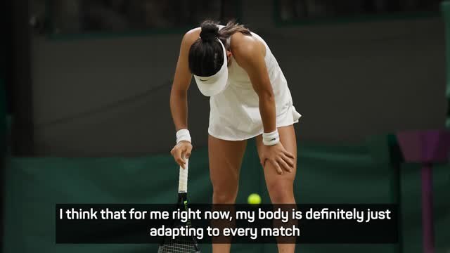 Raducanu adapting to intensity of first year on WTA Tour