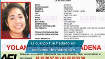 Hallan cuerpo de mujer en Nuevo León; vestimenta coincide con la de Yolanda Martínez
