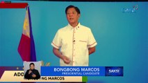 Pahayag ni presidential frontrunner Bongbong Marcos | Eleksyon 2022