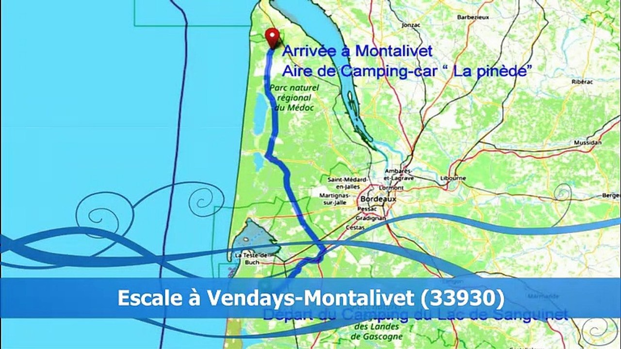 La France en Camping-car 2021. Camping car Park de la Pinède à Vendays Montalivet.