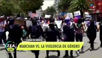 Feministas marchan en la CDMX contra la violencia de género