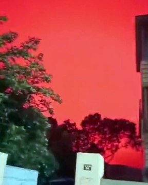 فيديو يثير الرعب.. وميض أحمر مريب في سماء الصين