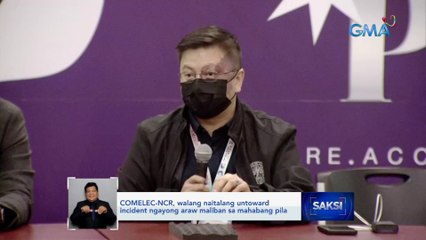 Comelec, masaya sa voter turnout ngayong Eleksyon 2022