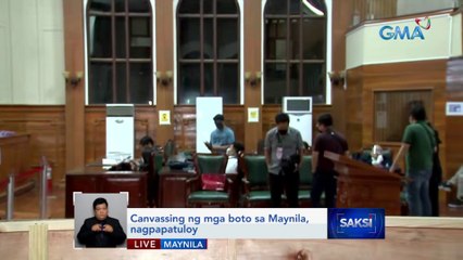 Canvassing ng mga boto sa Maynila, nagpapatuloy