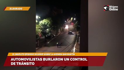 Automovilistas burlaron un control de tránsito en Eldorado