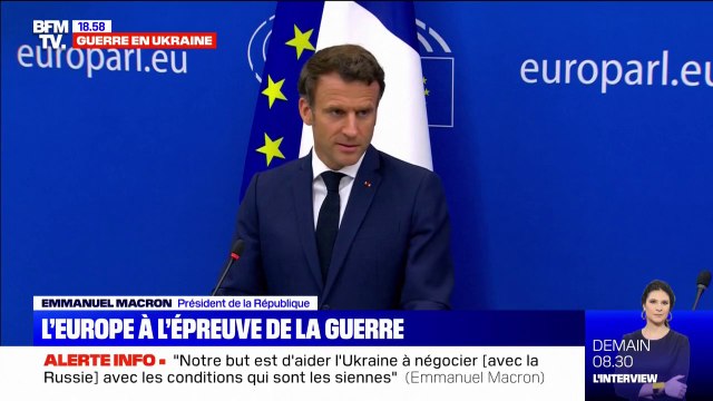 Négociations pour la paix en Ukraine: Cela ne se fera ni dans la négation, ni dans l'exclusion de l'un ou autre , affirme Emmanuel Macron