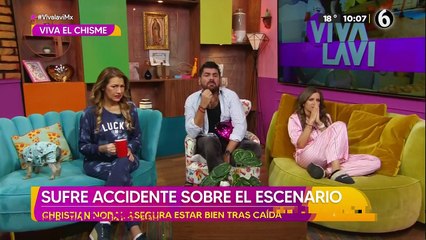 Christian Nodal sufre fuerte accidente sobre escenario
