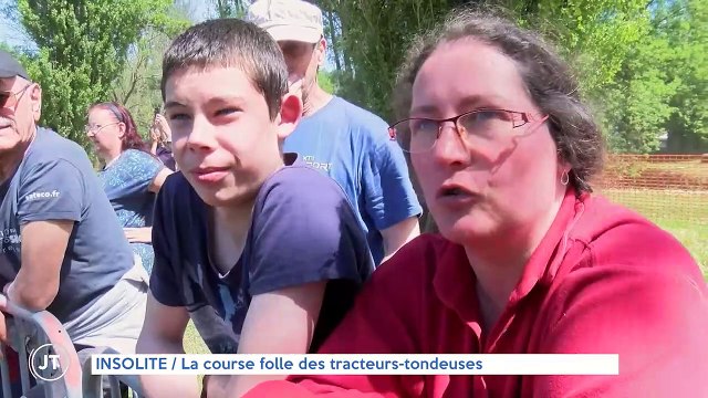 INSOLITE / La course folle des tracteurs-tondeuses