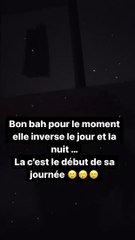 Vitaa et sa fille, pendant la nuit  @ Instagram / Vitaa