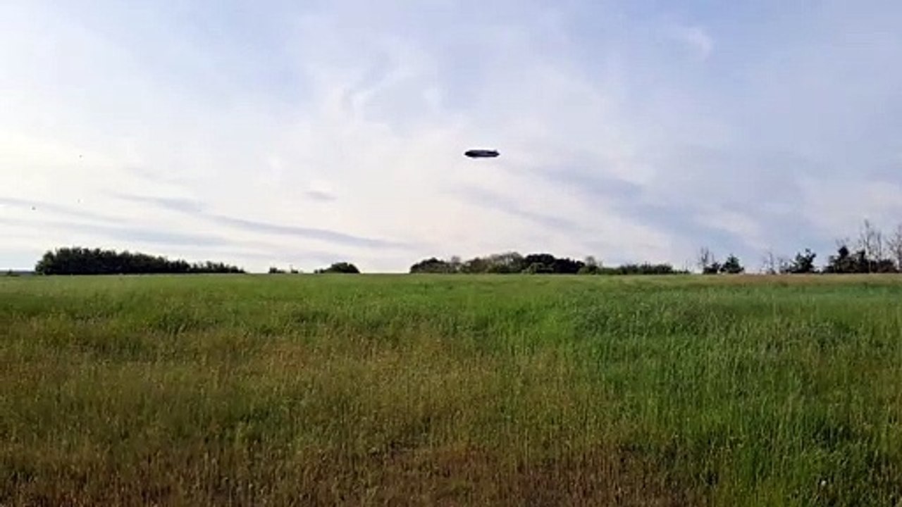 The Goodyear blimp flying over Kent