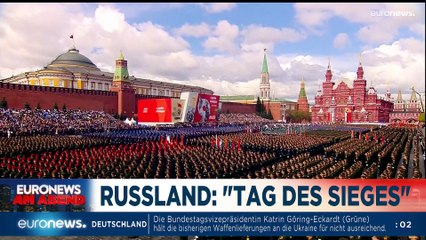 Putin am "Tag des Sieges" zum Ukraine-Krieg: Euronews am Abend 09.05.22