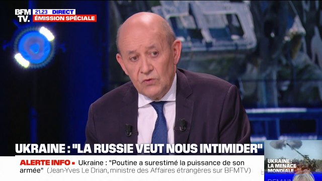 Jean-Yves Le Drian: La Russie veut nous intimider