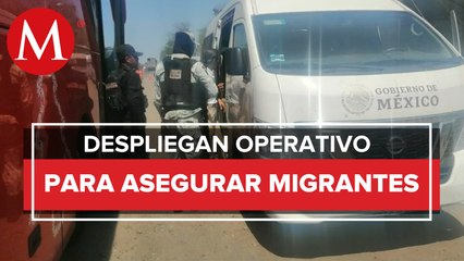 SSP aseguran a 110 migrantes en distintos puntos de Veracruz