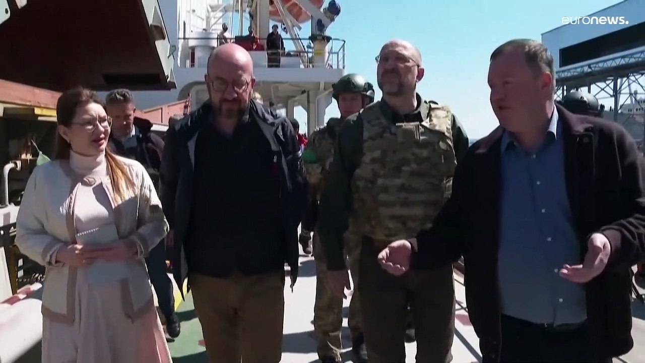 EU-Ratspräsident Michel in Odessa: 'Wir stehen an Ihrer Seite'