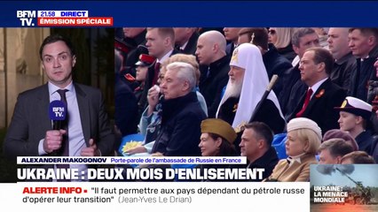 9-Mai: pour le porte-parole de l’ambassade de Russie en France, Vladimir Poutine a "porté un message de paix"