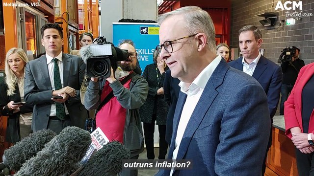 Opposition leader Anthony Albanese questioned on Labor's mimimum wage policy | May 10, 2022 | Canberra Times