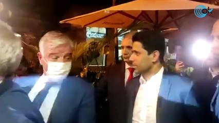 Así salió Al Khelaifi de la cena de directivos de la ECA en Madrid