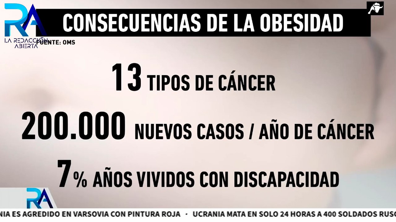 La OMS alerta del aumento de obesidad y asegura que es una de las principales causas de muerte