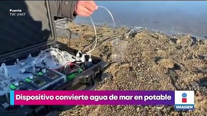 Crean dispositivo que convierte agua de mar en agua potable
