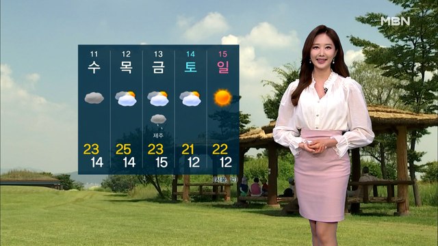 [굿모닝MBN 날씨]차차 흐려져, 공기는 깨끗…서쪽 한낮 더위