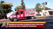 Bomberos reciben subsidios para finalizar máquinas para combatir incendios