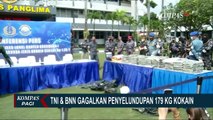 TNI AL dan BNN Gagalkan Penyelundupan Kokain Seberat 179 Kg, Barang Ditemukan Mengapung di Laut