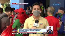 Supporters ni pres'l candidate Bongbong Marcos, nagtipon sa labas ng BBM headquarters sa Mandaluyong | Elekyon 2022