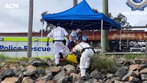 Police address the media after diver's body pulled from Newcastle harbour near massive cocaine haul | Newcastle Herald | May 10, 2022