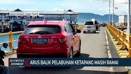 Arus Balik di Pelabuhan Ketapang Masih Ramai