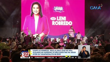Kampo ni Robredo, maglalabas daw ng updates tungkol sa mga susunod na hakbang nila | Eleksyon 2022