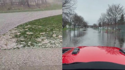 Severe storms rumble from the northern Plains into the Great Lakes