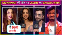 Celebs Amazing Reaction On Munawar Winning Lock Upp | Divya, Raqesh, Karanvir & More