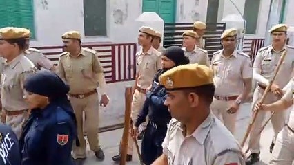 भरतपुर में दो गुटों के बीच पथराव प्रकरण