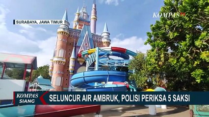 Polda Jatim Gelar Olah TKP Kasus Robohnya Seluncuran Waterpark Kenjeran