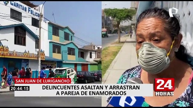 SJL: Delincuentes a bordo de mototaxi encañonan y asaltan violentamente a pareja