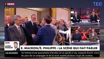Emmanuel Macron très tactile avec Edouard Philippe