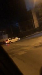 Drift yaptığı anları arkadaşına kaydettirdi