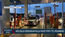 Arus Balik Kendaraan Mulai Padati Pintu Tol Pekanbaru