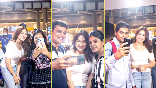 एयरपोर्ट पर स्पॉट हुई माहिरा शर्मा का फैंस के साथ दिखा क्यूट अंदाज, दिल जीत लेगा यह वीडियो