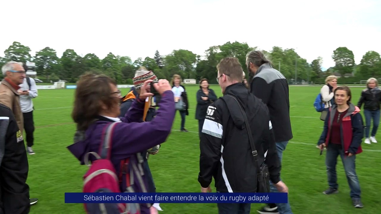 Reportage - Sébastien Chabal vient faire entendre la voix du rugby adapté