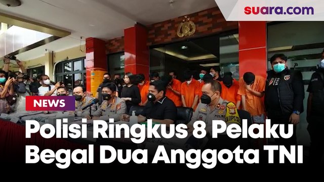 Kurang Dari 24 Jam, Polisi Ringkus 8 Pelaku Begal Dua Anggota TNI Di Kebayoran Baru